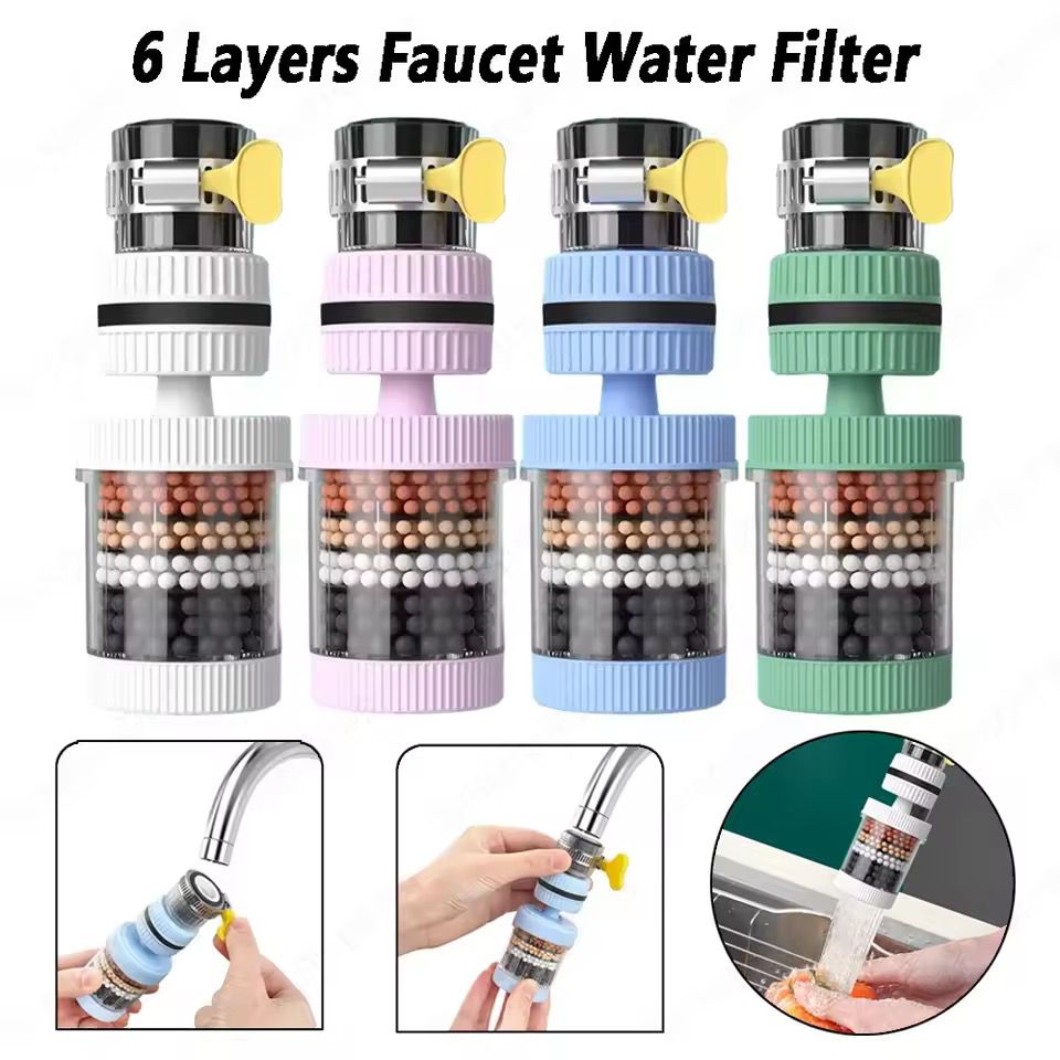 Universal Shower Faucet 6 Layers Water Filter